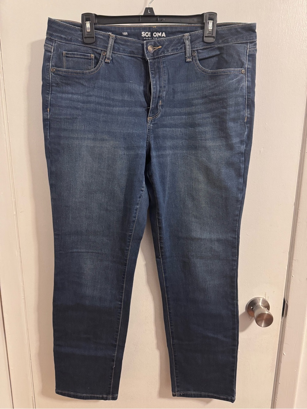 Sonoma Dark Blue Straight-Leg Jeans